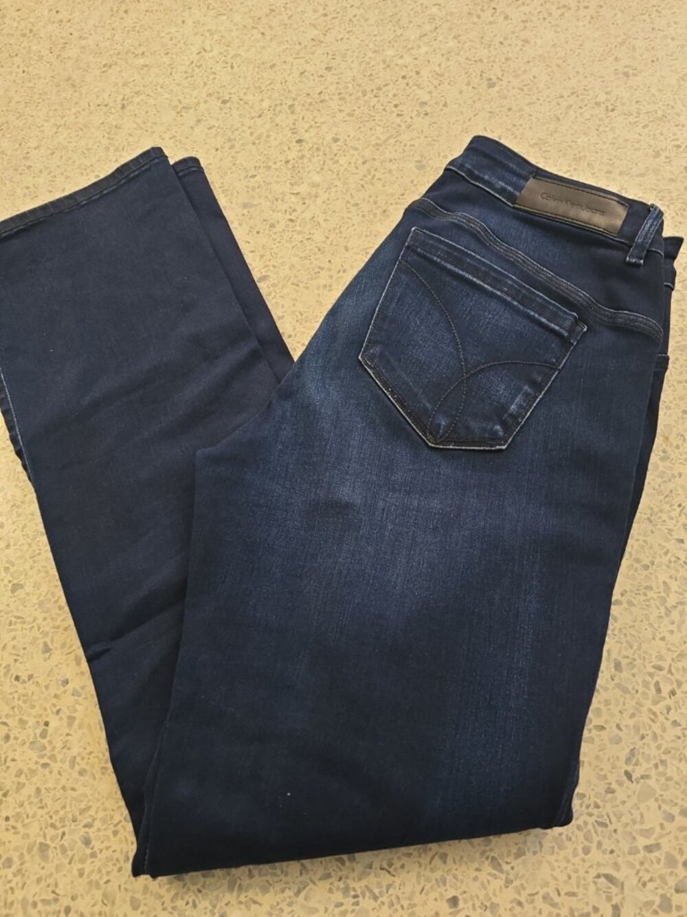 Calvin Klein Women’s Curvy Boot Cut Jeans SUPER SOFT  STRETCH W30 L32 Dark BLUE